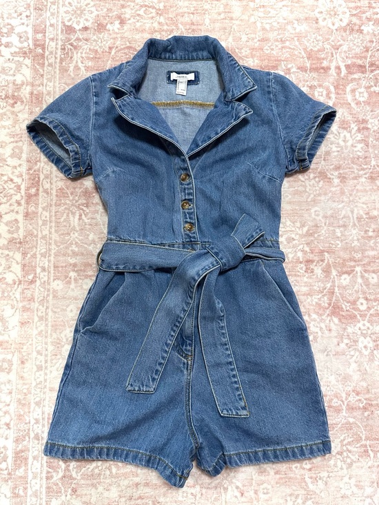 Forever 21 Pants - Belted 🩵 Denim Shorts Romper